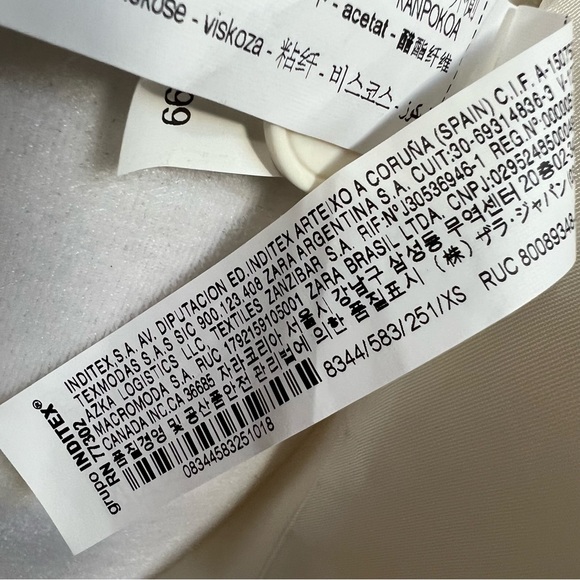 COPY - Zara Limited Edition Oyster White Flowing Blazer Size XS 8344 583 251 - Picture 12 of 15